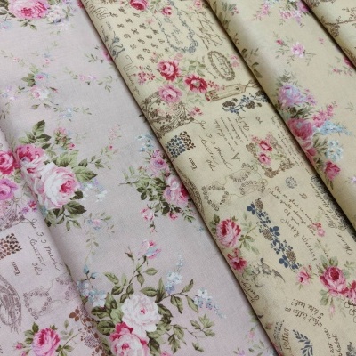 Tecido Quilt Gate "Rose Garden" AP41601-2C verde