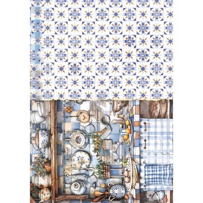 Conjunto 8 papeis de arroz Ciao Bella CBRS 014