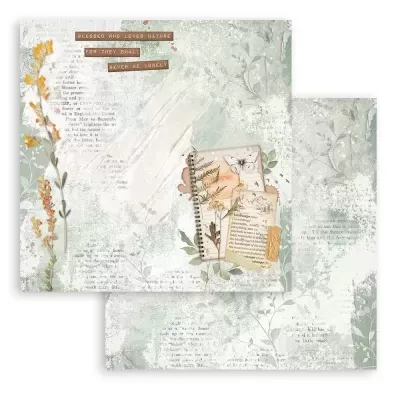 FOLHA PAPEL SCRAP STAMPERIA 30,5X30,5CM Secret Diary SBB 993