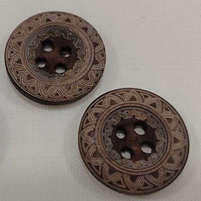 Botão madeira gravado lazer 20mm 05504-32-0