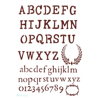 MISS STENCILS 35x24cm MNX011