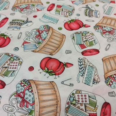 Tecido Maywood Studio "Measure Twice" by Kris Lammers 9884 T1539