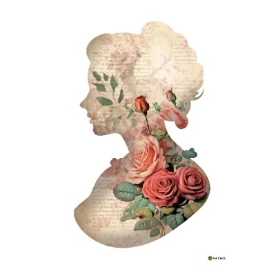 Papel transfer "Lady" Silhueta     20x28cm  13043