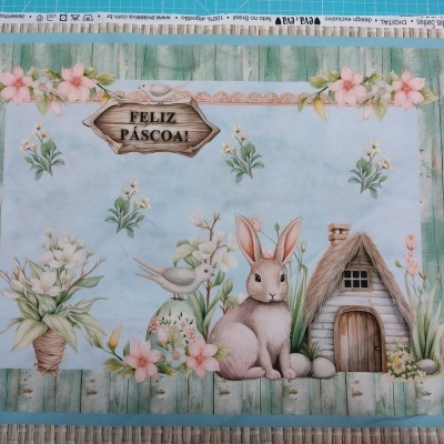 Tecido Eva&Eva Painel com 4 individuais (50x37cm)  DGPS005