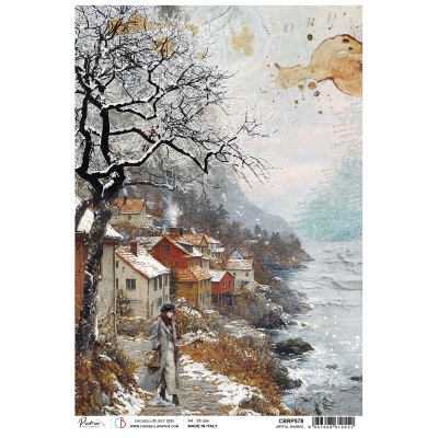 Papel de arroz A4 CIAO BELLA Artful Shores CBRP 578