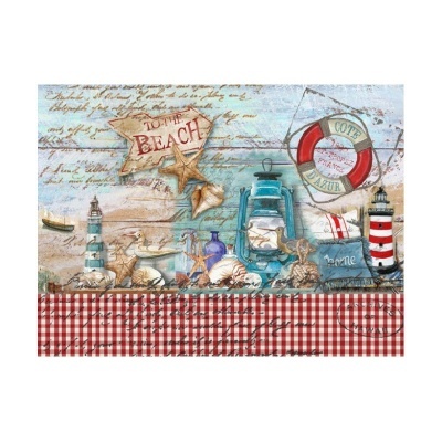 PAPEL DE ARROZ beach CADENCE 30X41CM PA359