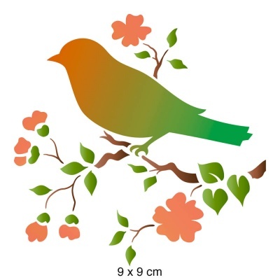 STENCIL LITOARTE 10X10CM ST-X-172