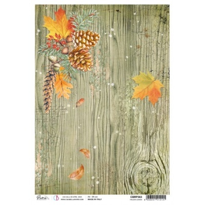 Papel de arroz A4 Piuma Fallen leaves CIAO BELLA CBRP363