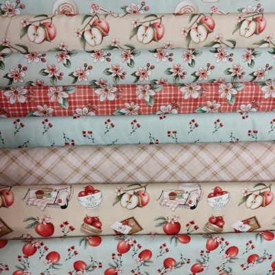 Tecido FABRICART "Anita Catita" Red Blossom 13704