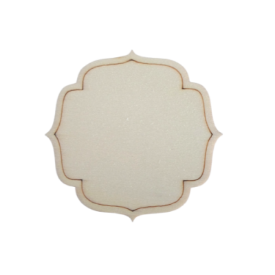 Placa recortada média 8x8cm  98418.2