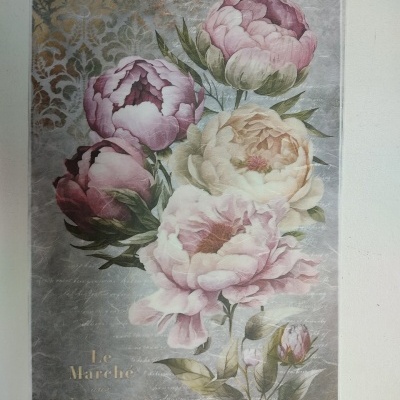 PAPEL DE ARROZ 54X33CM "Le marché aux fleurs" PFY 12723