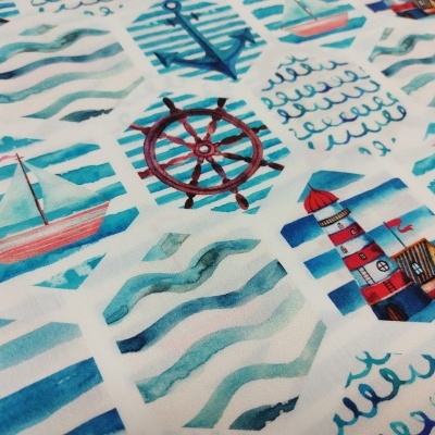 TECIDO "PETIT DECO" MAR T1392