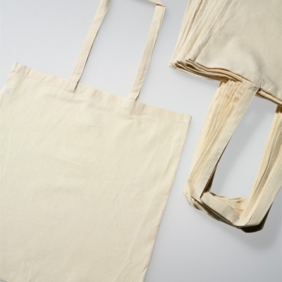 Saco com alças - algodão creme/cru (38x42cm) 327ECO