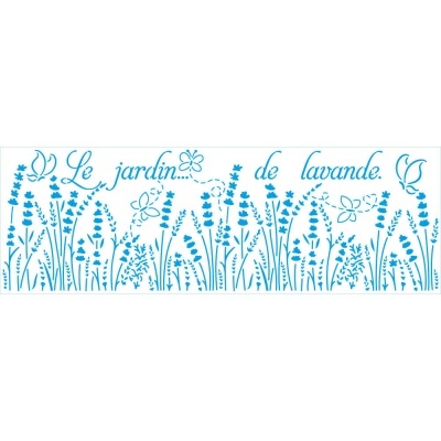 Stencil Grande Estreito – Jardim de Lavandas Ref.: STGE-020