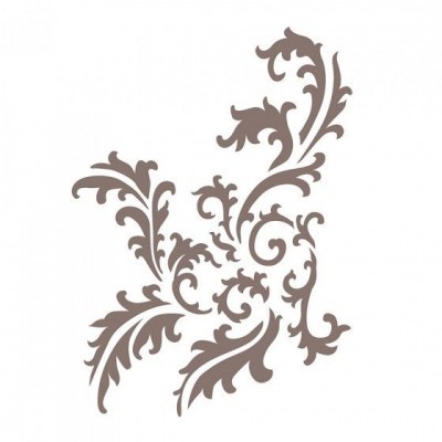 STENCIL 20X25 ARABESCO FOLHAS OPA2259