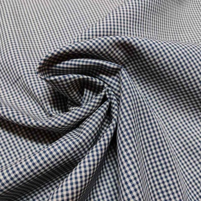 Tecido RK 14300D1-9 Xadrez 1x1 Azul Ganga T1956