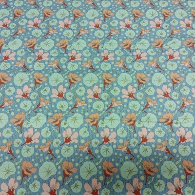 Tecido Tilda "GardenLife" Nasturtium Blue 100317 T1380