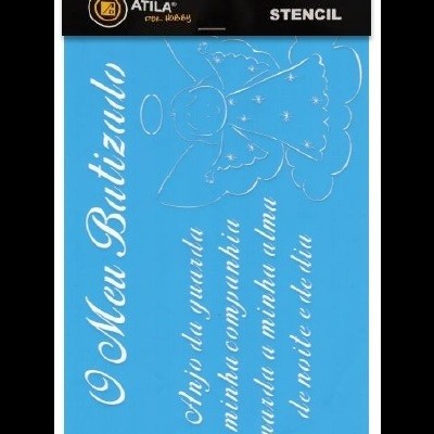 Stencil "O meu batizado" 20x30cm 80514