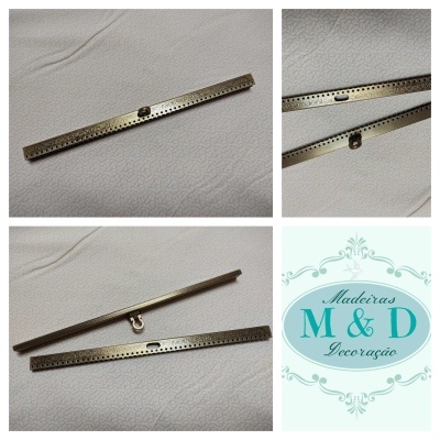 Fecho metal ouro velho 25x13-13,5mm  C12055