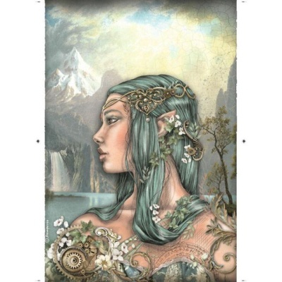 PAPEL ARROZ STAMPERIA A4 "Magic Forest amazon" DFSA4748