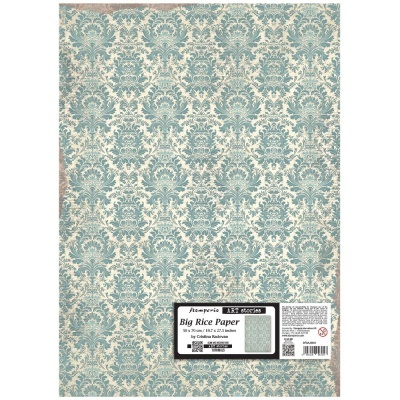 Papel Arroz  50X70cm - damask - 50x70cm DFSAJB 002