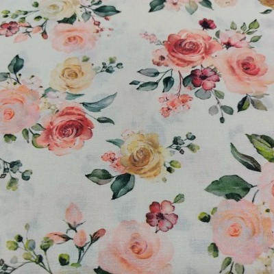 TECIDO INDIGO FLORES