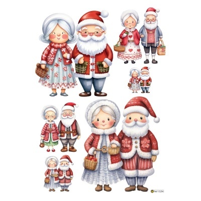 Papel Transfer pro - Mr and Mrs Claus - 20x28  13294
