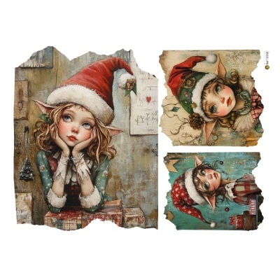 Papel Transfer Pro - Gnomas recortadas 20x28cm 13330