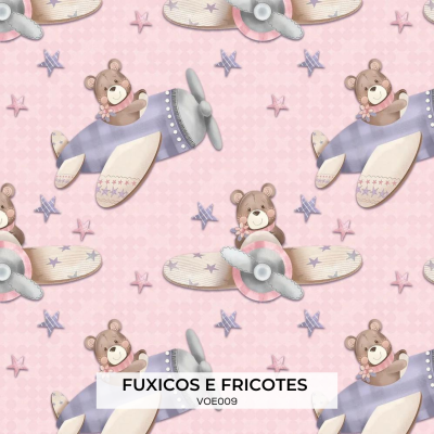 Tecido F&F Voe Alto "menina"  VOE009