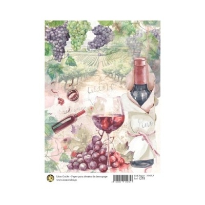 Papel de arroz - Vinho 1    Tamanho: A4   1275
