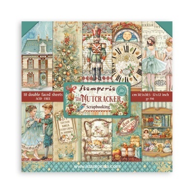 Bloco Scrapbooking 10F 30,5x30,5 (12"x12") - The Nutcracker  SBBL 158