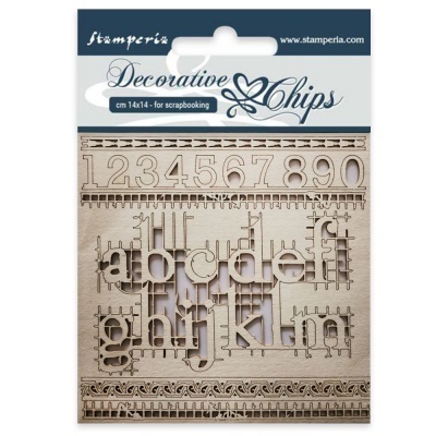 STAMPERIA DECORATIVE CHIPS (SCB24)