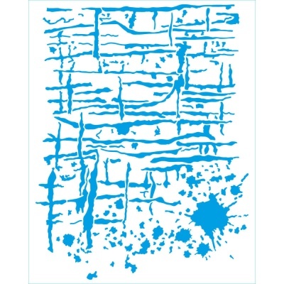 Stencil Retangular - Coleção Mixed Media - Estampa Ref.: STR-255