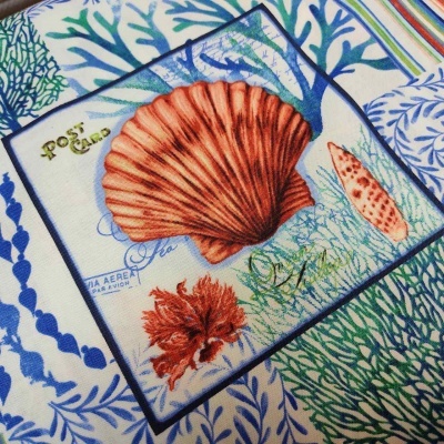 TECIDO STUDIO-E "DEEP BLUE SEA" BY GEOFF ALLEN 5792 T1700A