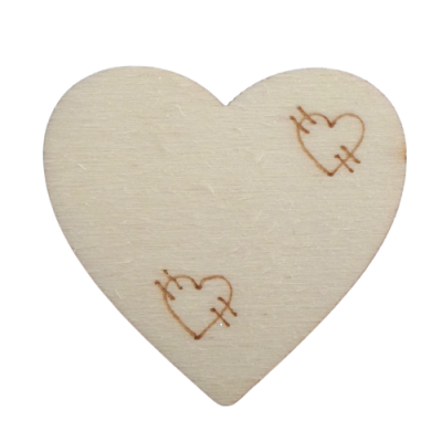 Coração c/desenho de corações 3,2cm 98409