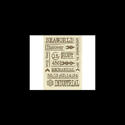 WOODEN SHAPES STAMPERIA A3 writings KLSP072