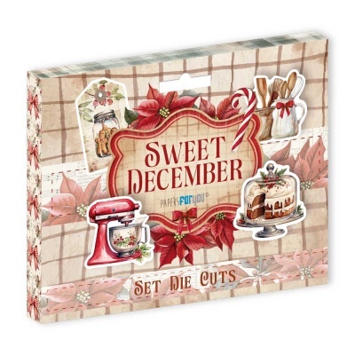 DIE CUTS 300grs 16pcs SWEET DECEMBER PFY-15363  341065