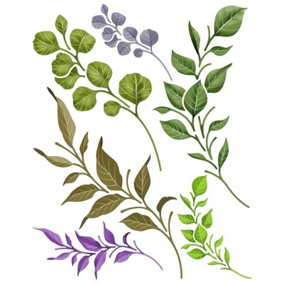 Stencil Médio – Folhas Ref.: STM-752