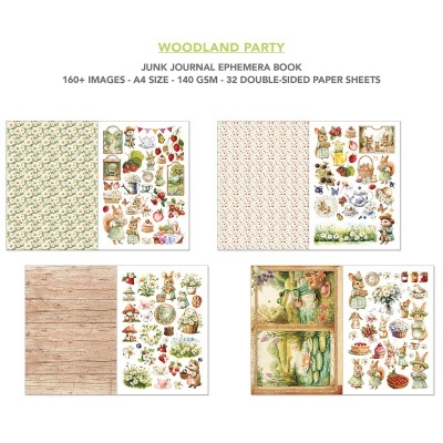 WOODLAND PARTY Ephemera Book A4  CIAO BELLA  CBB011
