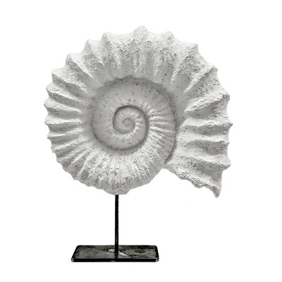 Fóssil com base metal 30x30x10cm 3083