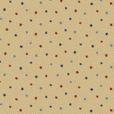 Tecido Marcus BETSY'S NEEDLEWORK by Pam Buda STARRY SKY R171320D  BEIGE