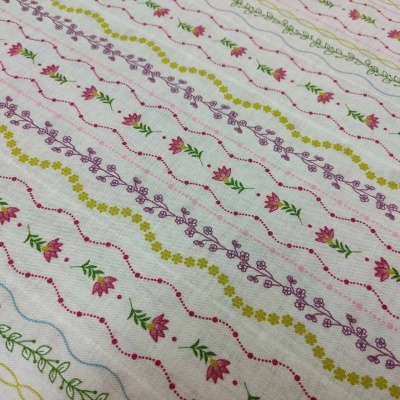 TECIDO MAYWOOD STUDIO "FLOWER & VINE" BY MONIQUE JACOBS 9885E T1711