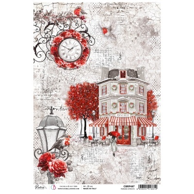 Papel de arroz A4 Parisian Streets CIAO BELLA CBRP497
