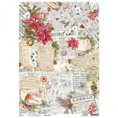 PAPEL ARROZ A3 Piuma Christmas Carols CIAO BELLA CBRM038