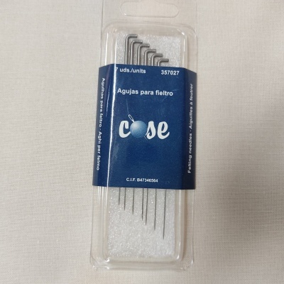 Blister de 7 agulhas para feltrar Cose