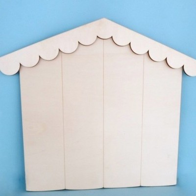 Placa em forma de casa 53x43cm 98238.1