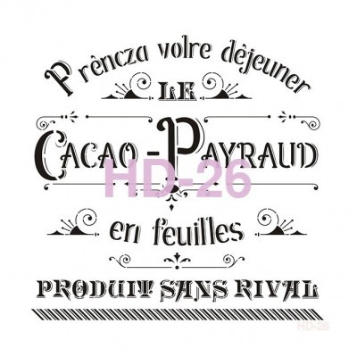 STENCIL CADENCE 45X45CM HD26