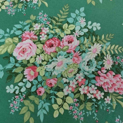 TILDA Chic Escape 100442 T1500 Whimsyflower GREEN