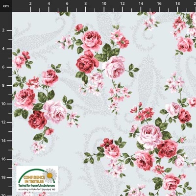 Tecido Stof "MOLLY ROSES" 4501 785 T1551