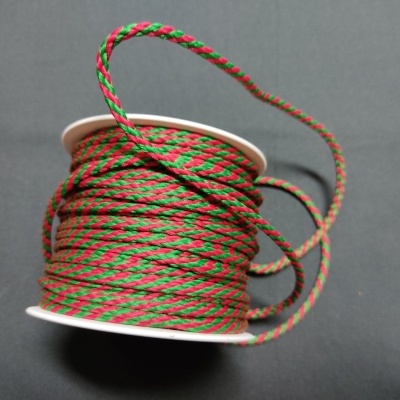 Cordão Verde / Vermelho 4mm 11072C